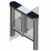 Swing access gate EasyGate SG 1000 seriesglassautomaticfor airport