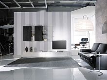 Contemporary TV wall unit SINTESY 0324wooden