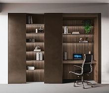 Contemporary wardrobe AVOLA LEGNOwoodenlacquered metalfolding door