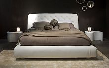Double bed VIRGOLAcontemporaryupholsteredwith headboard