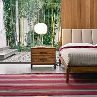 Contemporary bedside table M-133oakwith drawerhome