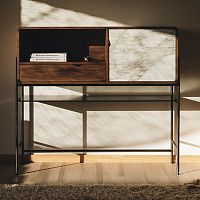 Sideboard with long legs Rich Scontemporarywalnutpowder-coated steel