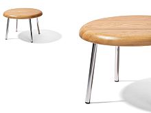 Contemporary coffee table TOMmetaloakhome