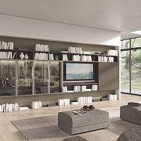 Wall-mounted bookcase TRENTA 01modularcontemporarycommercial