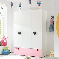 Child's wardrobe MINIMOcontemporarynatural oaklacquered wood
