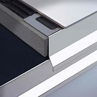 Stainless steel profile BORDERTEC BOSlacquered aluminumedgefor floor