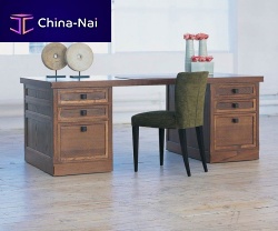 Contemporary desk PARTNERSwoodenpanel end
