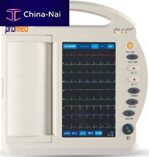 Resting electrocardiograph ECG-T1212-channeldigitalwith printer