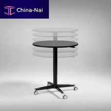 Contemporary table LIFT Amelaminemetal baseround