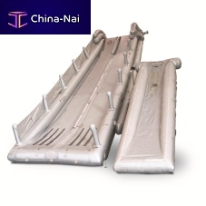 Aircraft evacuation slide dual-lane