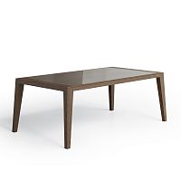 Contemporary coffee table 3459 Gloriawoodentempered glassash base