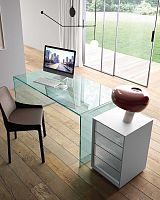 Contemporary desk RIALTOglasscustomhome office