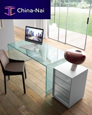 Contemporary desk RIALTOglasscustomhome office