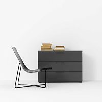 Contemporary chest of drawers PURE lacquered MDFnot specifiedgray