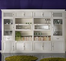 Free-standing bookcase R 08modulartraditionallacquered wood