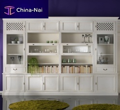 Free-standing bookcase R 08modulartraditionallacquered wood