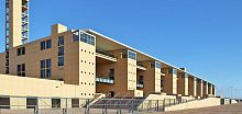 Wooden wall cladding STADE DE MARRAKECH exteriorwood look