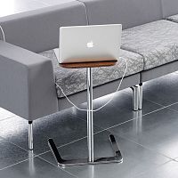 Contemporary computer table FLAMINGOsingle columncommercial