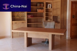Contemporary desk SYMPHONIEoaksolid wood