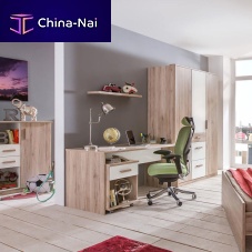 Free-standing desk CARIBA contemporaryoakstraight