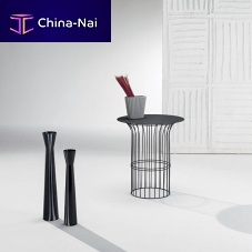 Contemporary side table CIRCLEpainted steelpainted steel baseround