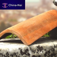 Barrel roof tile curvedclayocher
