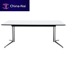 Contemporary desk SPINALoakmelaminelinoleum