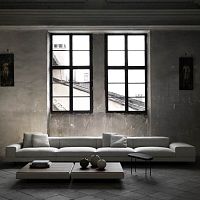 Contemporary coffee table LORENTZwoodenmetal baserectangular