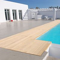 Wooden deck board thermally treatedcommercial