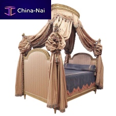 Canopy bed doubleLouis XVI styleupholstered