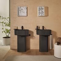 Free-standing washbasin Otisceramicwith towel rackdouble