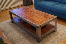 Industrial style coffee table DOMUSpinezincrectangular