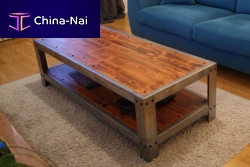 Industrial style coffee table DOMUSpinezincrectangular