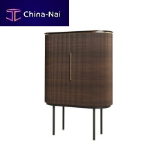 Contemporary china cabinet fozlacquered woodmetal