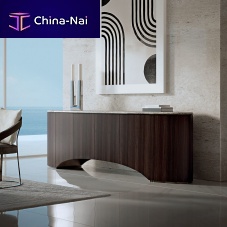 Contemporary sideboard CAMELIAeucalyptusmetalleather