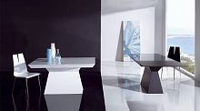 Contemporary table BRAVAlacquered woodrectangularextending