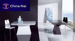 Contemporary table BRAVAlacquered woodrectangularextending