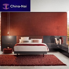 Double bed headboard BOISERIEcontemporaryfabricleather