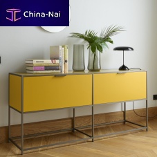 Contemporary sideboard table DITAlacquered woodaluminumanodized aluminum base