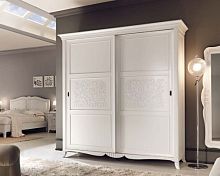 Classic wardrobe ART. 6098lacquered woodsliding door