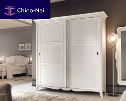 Classic wardrobe ART. 6098lacquered woodsliding door
