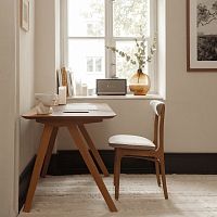 Minimalist design desk S60oakwood veneerstraight