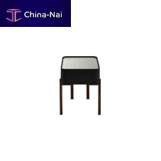 Contemporary bedside table TWELVE-Cashbrassglass