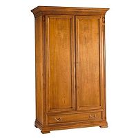 Directoire style wardrobe 7377 Villa Borghesewood veneercherrywoodwith swing doors