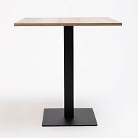 Contemporary table LACsteelsteel basesquare