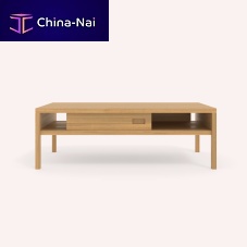 Contemporary coffee table DALIDAoakrectangularwith storage compartment