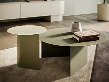 Contemporary nesting tables DOMUSmetalmetal baseround
