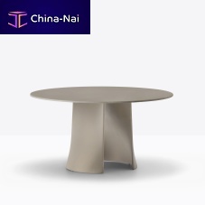Contemporary table ANEMOSconcreteconcrete baseround