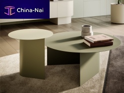 Contemporary nesting tables DOMUSmetalmetal baseround