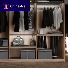 Leather storage box GABRYbathroomwith lidfor cabinets